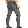 image:imageBROKIG Mens Zip Joggers Casual Gym Workout Track PantsGrey