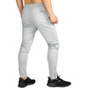 image:imageBROKIG Mens Zip Joggers Casual Gym Workout Track PantsHeather Grey