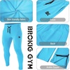 image:imageBROKIG Mens Zip Joggers Casual Gym Workout Track PantsLight Blue