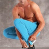 image:imageBROKIG Mens Zip Joggers Casual Gym Workout Track PantsLight Blue