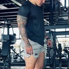 image:imageBROKIG 2Pack Mens 5 inch Stretch Lightweight Workout Running Shorts Fitted  Quick DryComfortableGymAthletic FitBodybuildingSplitLegInvisible Zip PocketSportPolyester Spandex BlendBreathableBlackLight Grey