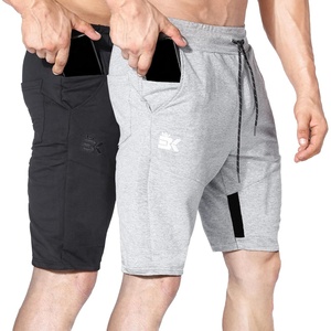 image:imageBROKIG Mens Thighs Mesh Gym Workout Shorts Bodybuilding Slim Athletic Running Shorts for Men with Zipper PocketsBlacklight Grey