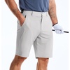 image:imageBROKIG 9 Mens Casual Golf Shorts Tailored Fit Work ShortsLight Grey