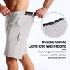 image:imageBROKIG 9 Mens Casual Golf Shorts Tailored Fit Work ShortsLight Grey