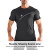 image:imageBROKIG 3Pack Mens Lightweight Muscle Gym Shirts Workout Athletic T Shirt  Irregular HemSide SplitsUnderarm MeshMuscle Shaping Seams Line4 Way StretchBreathableQuick DryShort SleeveComfortableBlackDark GreyLight Grey
