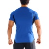 image:imageBROKIG 3Pack Mens Lightweight Muscle Gym Shirts Workout Athletic T Shirt  Irregular HemSide SplitsUnderarm MeshMuscle Shaping Seams Line4 Way StretchBreathableQuick DryShort SleeveComfortableBlackDark GreyBlue
