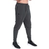 image:imageBROKIG Mens Workout Running Sweatpants Gym Jogger Pants Tapered Sweat Pants  Carrot Fit Ankle Cuffs Design Deep Zip PocketAthletic Sweat PantsCotton Polyester BlendElastic Waistband with DrawstringDark Gray