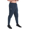 image:imageBROKIG Mens Workout Running Sweatpants Gym Jogger Pants Tapered Sweat Pants  Carrot Fit Ankle Cuffs Design Deep Zip PocketAthletic Sweat PantsCotton Polyester BlendElastic Waistband with DrawstringNavy Blue