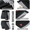 image:imageBROKIG Mens 5 Gym Running Shorts Fitted Workout Shorts Zip Pockets  Lightweight Dry Fit Stretch Moisturewicking 92 polyester 8 spandexBlackblue