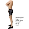 image:imageBROKIG Mens 5 Gym Running Shorts Fitted Workout Shorts Zip Pockets  Lightweight Dry Fit Stretch Moisturewicking 92 polyester 8 spandexBlackgreyred