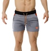 image:imageBROKIG Mens 5 Gym Running Shorts Fitted Workout Shorts Zip Pockets  Lightweight Dry Fit Stretch Moisturewicking 92 polyester 8 spandexBlackgreyred