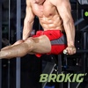 image:imageBROKIG Mens 5 Gym Running Shorts Fitted Workout Shorts Zip Pockets  Lightweight Dry Fit Stretch Moisturewicking 92 polyester 8 spandexBlackgreyred