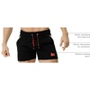 image:imageBROKIG Mens 5 Gym Running Shorts Fitted Workout Shorts Zip Pockets  Lightweight Dry Fit Stretch Moisturewicking 92 polyester 8 spandexBlackred