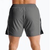 image:imageBROKIG Mens Workout Athletic Lightweight Stretch Gym Shorts  DriArmorRunning5 Inch Inseam ShortSide Breathable Mesh PanelsDeep Mesh Zip PocketLeg Enhancing SeamSplitLegQuick DryDark Grey