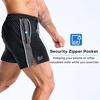 image:imageBROKIG Mens Workout Athletic Lightweight Stretch Gym Shorts  DriArmorRunning5 Inch Inseam ShortSide Breathable Mesh PanelsDeep Mesh Zip PocketLeg Enhancing SeamSplitLegQuick DryBlack