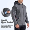 image:imageBROKIG Mens Zip Up Performance Track Running JacketsCasual Gym Hoodies  Lightweight Breathable Soft Dry Fit FullZip Workout Hoodies Daily Street wear Fitness Training Althletic Warm UpDark Grey