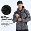 image:imageBROKIG Mens Zip Up Performance Track Running JacketsCasual Gym Hoodies  Lightweight Breathable Soft Dry Fit FullZip Workout Hoodies Daily Street wear Fitness Training Althletic Warm UpDark Grey