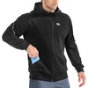 image:imageBROKIG Mens Zip Up Performance Track Running JacketsCasual Gym Hoodies  Lightweight Breathable Soft Dry Fit FullZip Workout Hoodies Daily Street wear Fitness Training Althletic Warm UpBlack