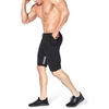 image:imageBROKIG Mens 7 Inch Slim Fit Gym Workout Shorts Tapered Running Shorts  Fitted Hidden Zipper Pocket Duable Knee Long Athletic Jogger Shorts for Squat Weightlifting Training Lounging Casual WearBlacklight Grey