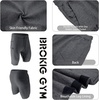 image:imageBROKIG Mens 7 Inch Slim Fit Gym Workout Shorts Tapered Running Shorts  Fitted Hidden Zipper Pocket Duable Knee Long Athletic Jogger Shorts for Squat Weightlifting Training Lounging Casual WearDark Grey