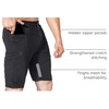 image:imageBROKIG Mens 7 Inch Slim Fit Gym Workout Shorts Tapered Running Shorts  Fitted Hidden Zipper Pocket Duable Knee Long Athletic Jogger Shorts for Squat Weightlifting Training Lounging Casual WearBlack