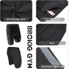 image:imageBROKIG Mens 7 Inch Slim Fit Gym Workout Shorts Tapered Running Shorts  Fitted Hidden Zipper Pocket Duable Knee Long Athletic Jogger Shorts for Squat Weightlifting Training Lounging Casual WearBlackdark Gray