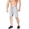 image:imageBROKIG Mens 7 Inch Slim Fit Gym Workout Shorts Tapered Running Shorts  Fitted Hidden Zipper Pocket Duable Knee Long Athletic Jogger Shorts for Squat Weightlifting Training Lounging Casual WearBlacklight Grey