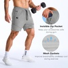 image:imageBROKIG Mens Lightweight Gym Workout Running Stretch Shorts  AdiArmor7 Inch InseamQuick DryStretchDeep Mesh PocketsAthletic FitNylon Spandex BlendReflective lineComfortableSportLight Grey