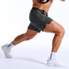 image:imageBROKIG Mens Lightweight Gym Workout Running Stretch Shorts  AdiArmor7 Inch InseamQuick DryStretchDeep Mesh PocketsAthletic FitNylon Spandex BlendReflective lineComfortableSportBlackDark Grey