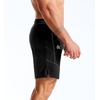 image:imageBROKIG Mens Lightweight Gym Workout Running Stretch Shorts  AdiArmor7 Inch InseamQuick DryStretchDeep Mesh PocketsAthletic FitNylon Spandex BlendReflective lineComfortableSportBlack