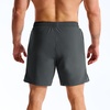 image:imageBROKIG Mens Lightweight Gym Workout Running Stretch Shorts  AdiArmor7 Inch InseamQuick DryStretchDeep Mesh PocketsAthletic FitNylon Spandex BlendReflective lineComfortableSportDark Grey