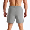image:imageBROKIG Mens Lightweight Gym Workout Running Stretch Shorts  AdiArmor7 Inch InseamQuick DryStretchDeep Mesh PocketsAthletic FitNylon Spandex BlendReflective lineComfortableSportLight Grey
