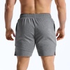 image:imageBROKIG Mens Slim Fit Performance Athletic Gym Shorts 7 Inch  ZeroArmor AntiChafingPremium Breathable Casual Comfort Zipper Pocket Cotton Shorts for Workout Running LoungingDark Grey
