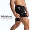 image:imageBROKIG Mens Slim Fit Performance Athletic Gym Shorts 7 Inch  ZeroArmor AntiChafingPremium Breathable Casual Comfort Zipper Pocket Cotton Shorts for Workout Running LoungingBlackDark Grey
