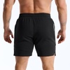 image:imageBROKIG Mens Slim Fit Performance Athletic Gym Shorts 7 Inch  ZeroArmor AntiChafingPremium Breathable Casual Comfort Zipper Pocket Cotton Shorts for Workout Running LoungingBlackDark Grey