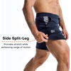 image:imageBROKIG Mens Slim Fit Performance Athletic Gym Shorts 7 Inch  ZeroArmor AntiChafingPremium Breathable Casual Comfort Zipper Pocket Cotton Shorts for Workout Running LoungingNavy