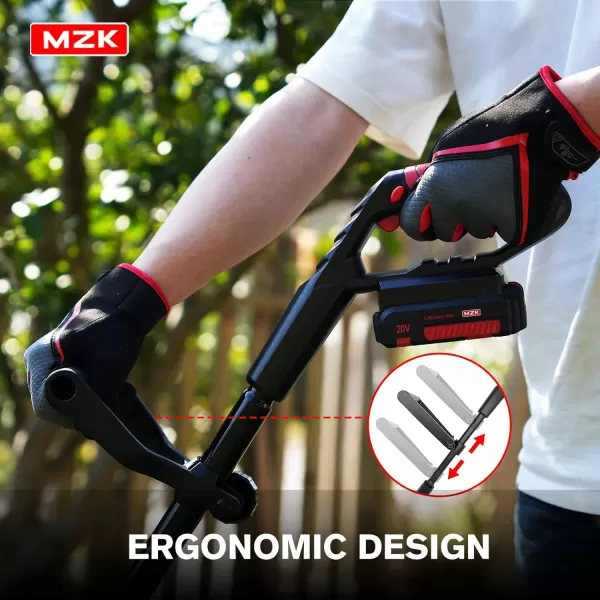 MZK 20V Cordless Tiller Cultivator with 24 Steel Tines,7.8-inch Wide Battery Powered Garden Cultivator, Mini Tiller for Gardening, 
