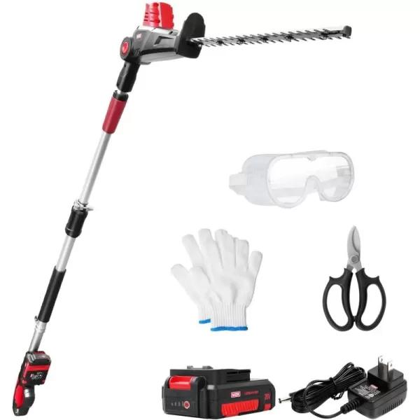 MZK 22.4'' Cordless Hedge Trimmer, 20V Bush Trimmer, Handheld Hedge Cutter, Grass Shrub Trimmer, Lightweight &amp; Compact Trimmer