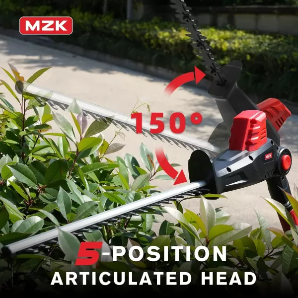 MZK 22.4'' Cordless Hedge Trimmer, 20V Bush Trimmer, Handheld Hedge Cutter, Grass Shrub Trimmer, Lightweight &amp; Compact Trimmer