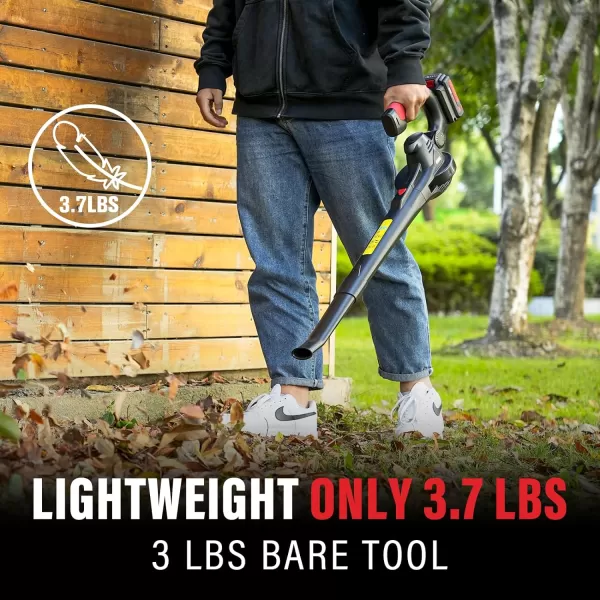 MZK Cordless Leaf Blower,20V Battery Powered Leaf Blower for Lawn Care, Electric Lightweight Mini Leaf Blower