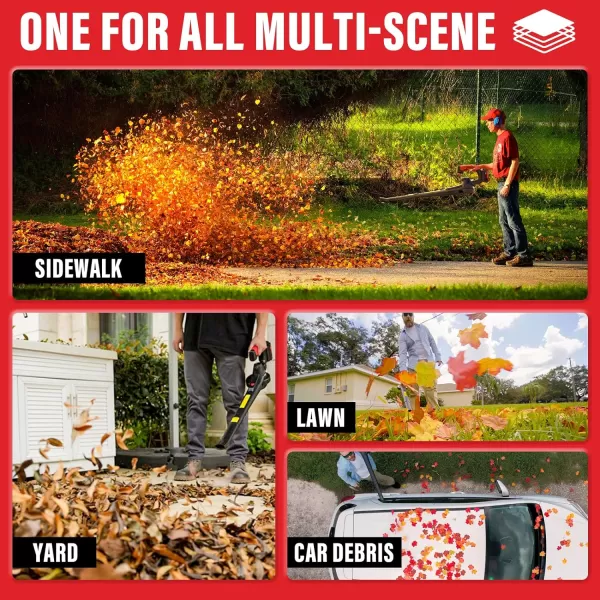 MZK Cordless Leaf Blower,20V Battery Powered Leaf Blower for Lawn Care, Electric Lightweight Mini Leaf Blower