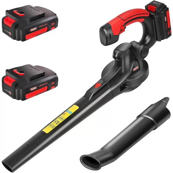 MZK Cordless Leaf Blower,20V Battery Powered Leaf Blower for Lawn Care, Electric Lightweight Mini Leaf Blower