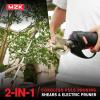 imageMZK 2IN1 Cordless Electric Pole Pruning Shears20V Battery Powered Cordless Pruner 12quot Cutting Diameter 13 FT MAX Extension Pole for Tree Trimming Gardens Orchards