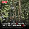 imageMZK 2IN1 Cordless Electric Pole Pruning Shears20V Battery Powered Cordless Pruner 12quot Cutting Diameter 13 FT MAX Extension Pole for Tree Trimming Gardens Orchards