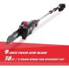 imageMZK 2in1 40V 8 Polesaw  40V 4ah Pole Hedge Trimmer Comb 4Ah Battery and Charger IncludedBrushless Motor Total Reach of Max 14FT Electric Pole Saw for Tree Trimming and Hedge Cutting