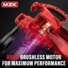 imageMZK 40V Cordless Leaf Blower Leaf Vacuum and Mulcher 3in1 Brushless Battery Powered Leaf Blower Kit with Collection Bag 550CFM Leaf Vacuum for Lawn care240Ah BatteryandFast Charger Included