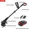 imageMZK 20V Cordless Tiller Cultivator with Steel Tines8inch Wide Battery Powered Garden Cultivator 360RPM Electric Tiller for LawnGardeningSoil Cultivation2AH BatteryampampCharger IncludedTC08D011 Battery