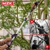 imageMZK 2in1 Cordless Pole Saw ampamp Mini Chainsaw with 3 Replacement Chain 20V Battery Pole Chainsaw 45quot Cutting Capacity 13ft Reach Pole Saw for Tree Trimming2 Batteries and Fast Charger Includedkey chain size