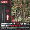 imageMZK 2in1 Cordless Pole Saw ampamp Mini Chainsaw with 3 Replacement Chain 20V Battery Pole Chainsaw 45quot Cutting Capacity 13ft Reach Pole Saw for Tree Trimming2 Batteries and Fast Charger Includedkey chain size