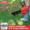imageMZK 3 in 1 Electric Leaf Blower Corded Leaf Vacuum and Leaf Mulcher 460 CFM 167 MPH Airflow Corded Blowers with 40L Leaf Collection Bag for Yard Garden40L